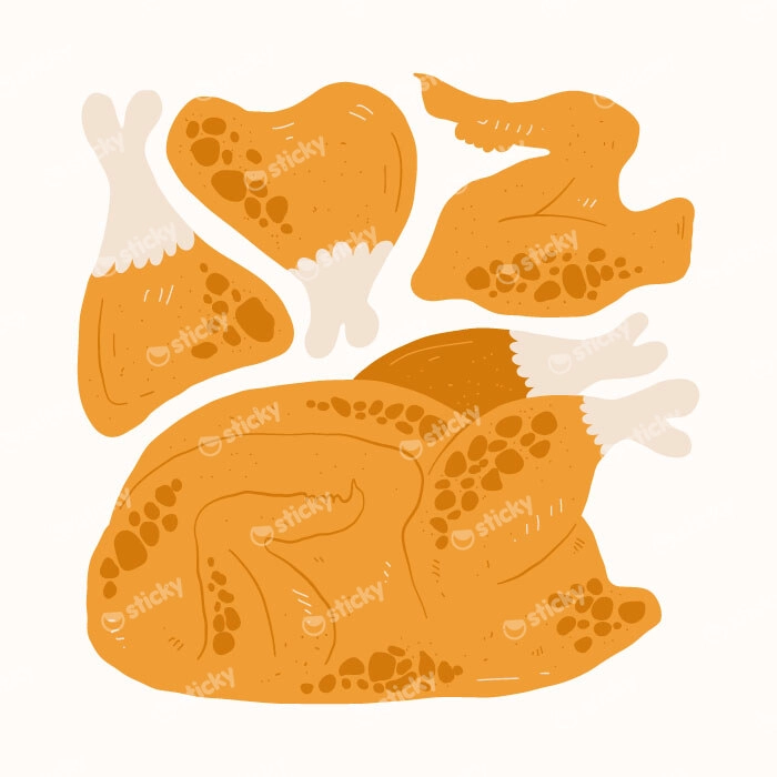 Πόστερ MATISSE STYLE GRILLED CHICKEN