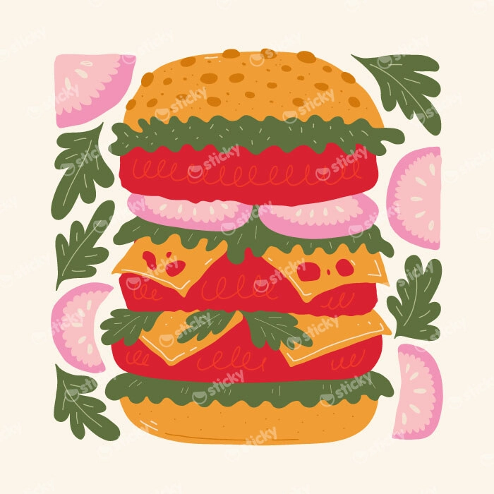 Πόστερ MATISSE STYLE BURGER