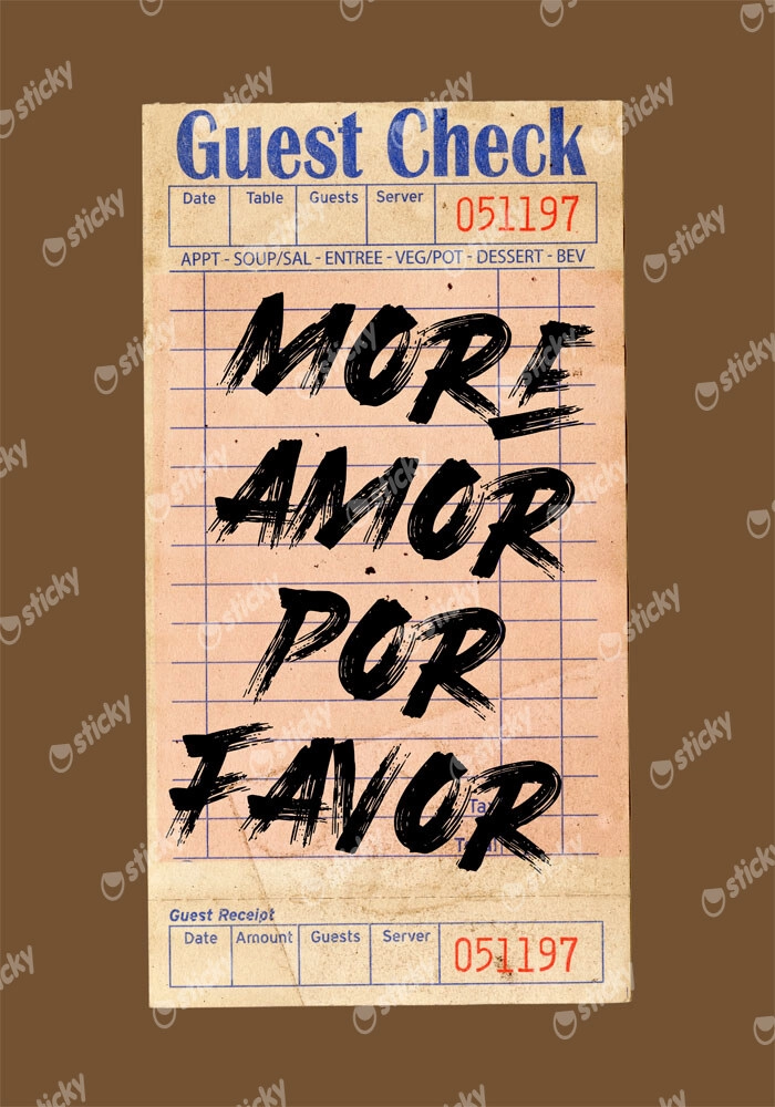 Πόστερ RETRO TRENDY MORE AMOR