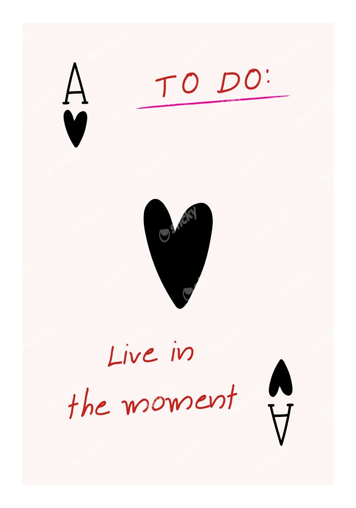 Πόστερ RETRO TRENDY LIVE IN THE MOMENT