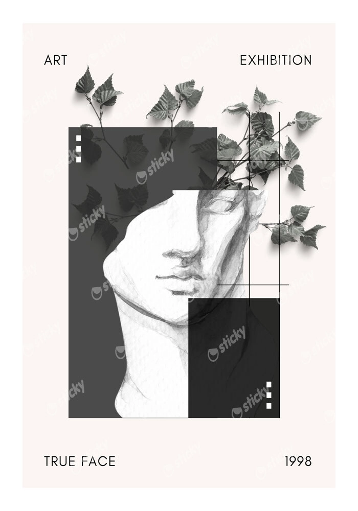 Πόστερ RETRO TRENDY ART FACE