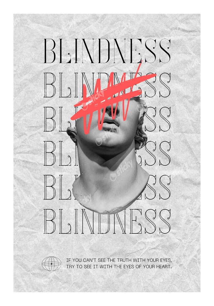 Πόστερ RETRO TRENDY BLINDNESS