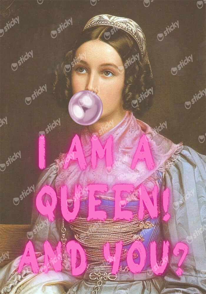 Πόστερ ALTERED ART I AM A QUEEN