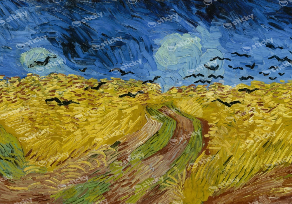 Πινακας σε καμβά VAN GOGH - WHEATFIELD WITH CROWS