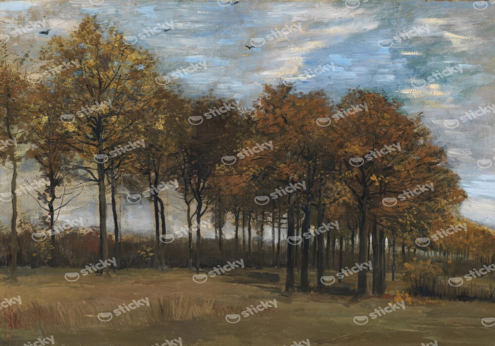 Πινακας σε καμβά VAN GOGH - AUTUMN LANDSCAPE