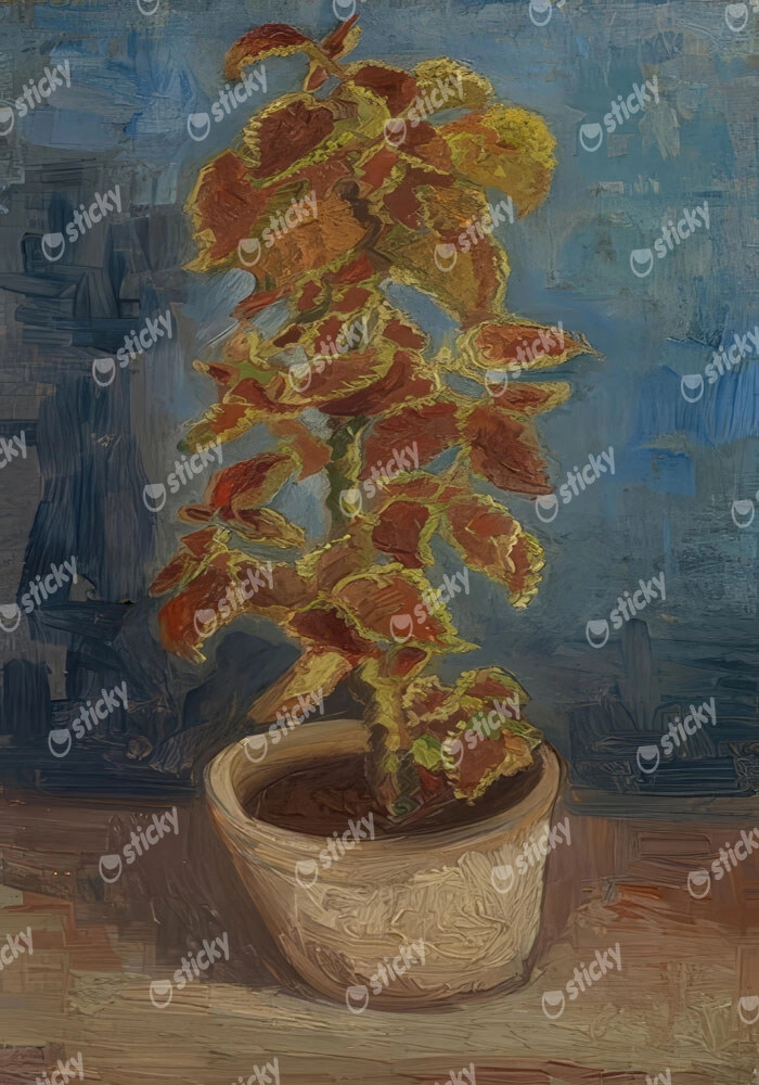 Πινακας σε καμβά VAN GOGH - BLUMENTOPF MIT BUNTNESSEL