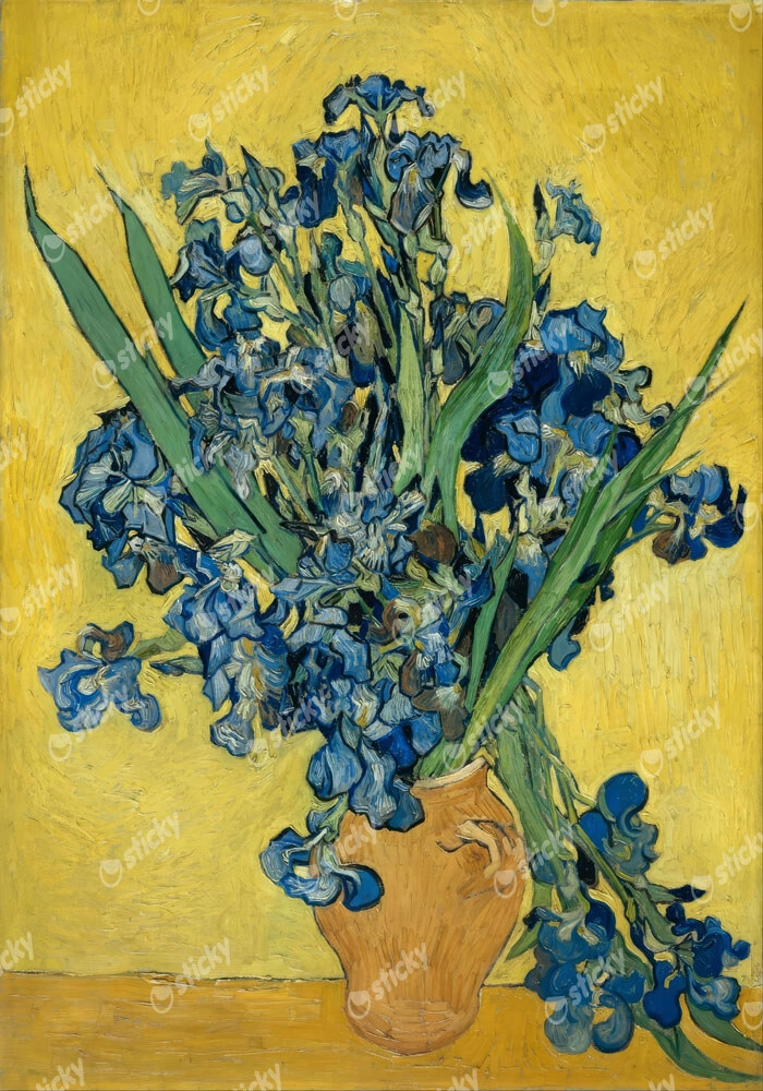 Πινακας σε καμβά VAN GOGH - IRISES 1890 B