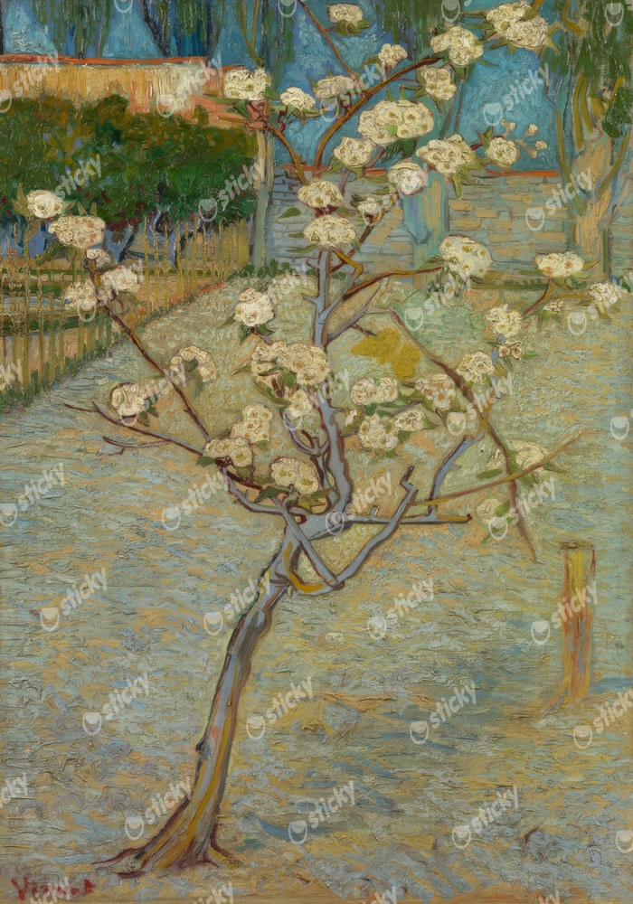Πινακας σε καμβά VAN GOGH - SMALL PEAR TREE IN BLOSSOM