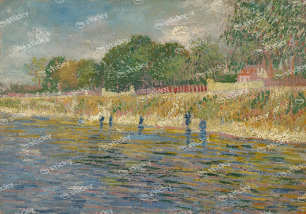 Πινακας σε καμβά VAN GOGH - BANK OF THE SEINE