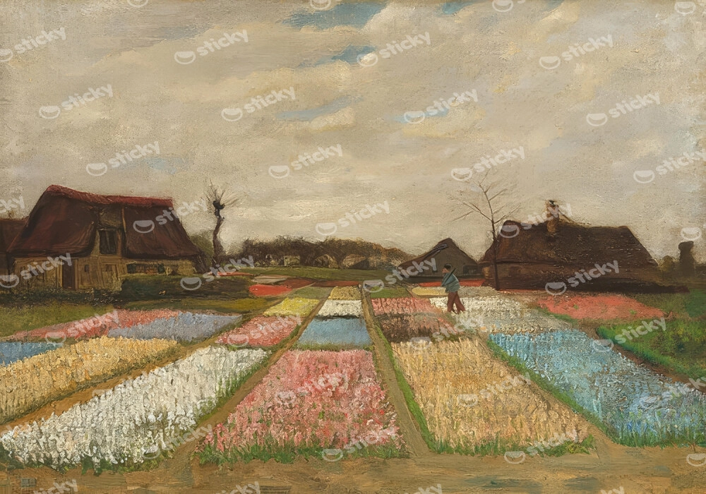 Πινακας σε καμβά VAN GOGH - BLUMENBEETE IN HOLLAND