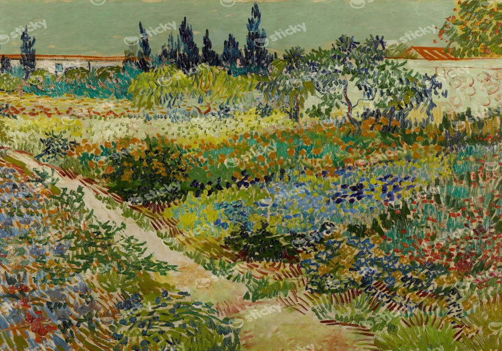 Πινακας σε καμβά VAN GOGH - GARDEN AT ARLES