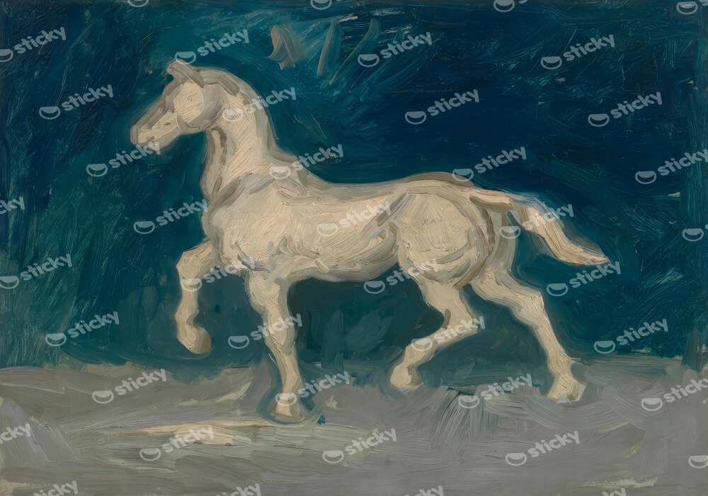 Πινακας σε καμβά VAN GOGH - HORSE