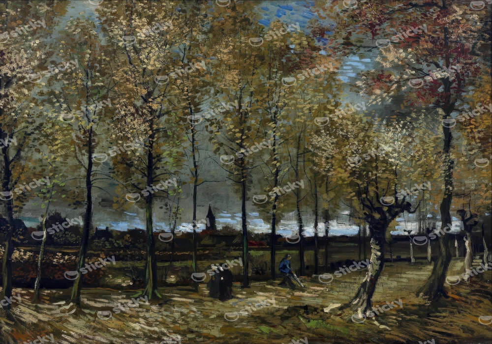 Πινακας σε καμβά VAN GOGH - PEUPLIERS PRES DE NUENEN