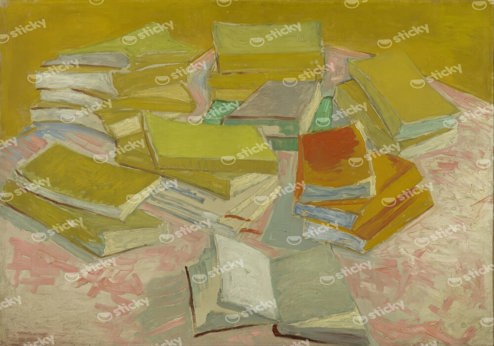 Πινακας σε καμβά VAN GOGH - PILES OF FRENCH NOVELS