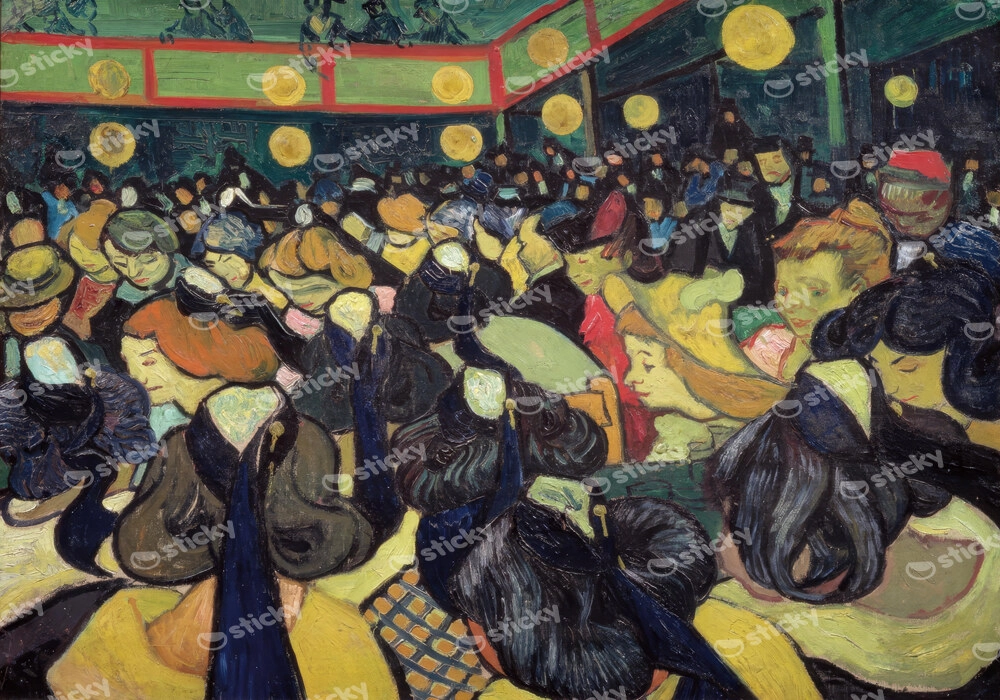 Πινακας σε καμβά VAN GOGH - THE DANCE HALL IN ARLES