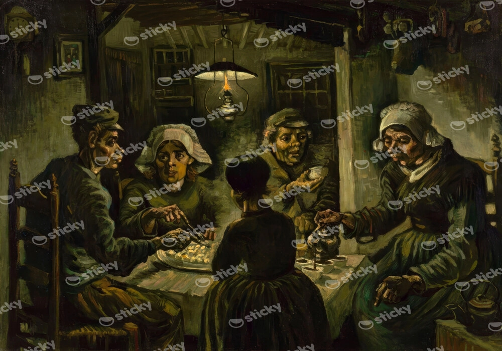 Πινακας σε καμβά VAN GOGH - THE POTATO EATERS