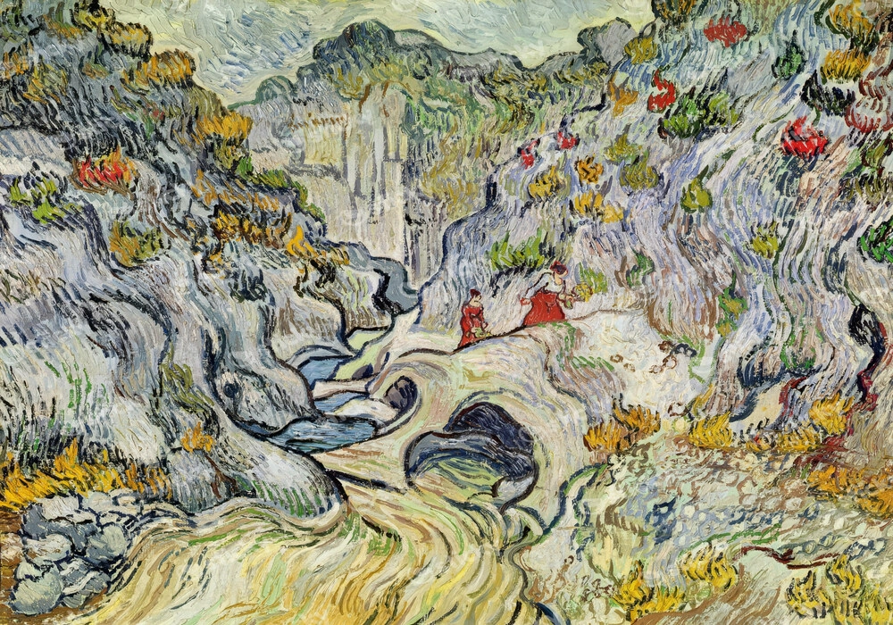 Πινακας σε καμβά VAN GOGH - THE RAVINE OF THE PEYROULETS