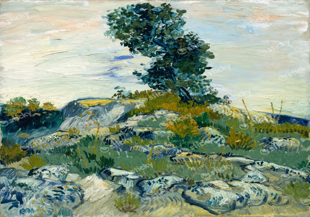 Πινακας σε καμβά VAN GOGH - THE ROCKS