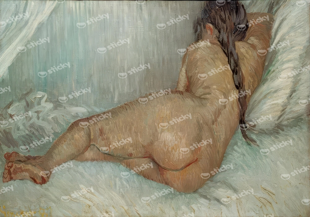 Πινακας σε καμβά VAN GOGH - WEIBLICHER RUECKENAKT