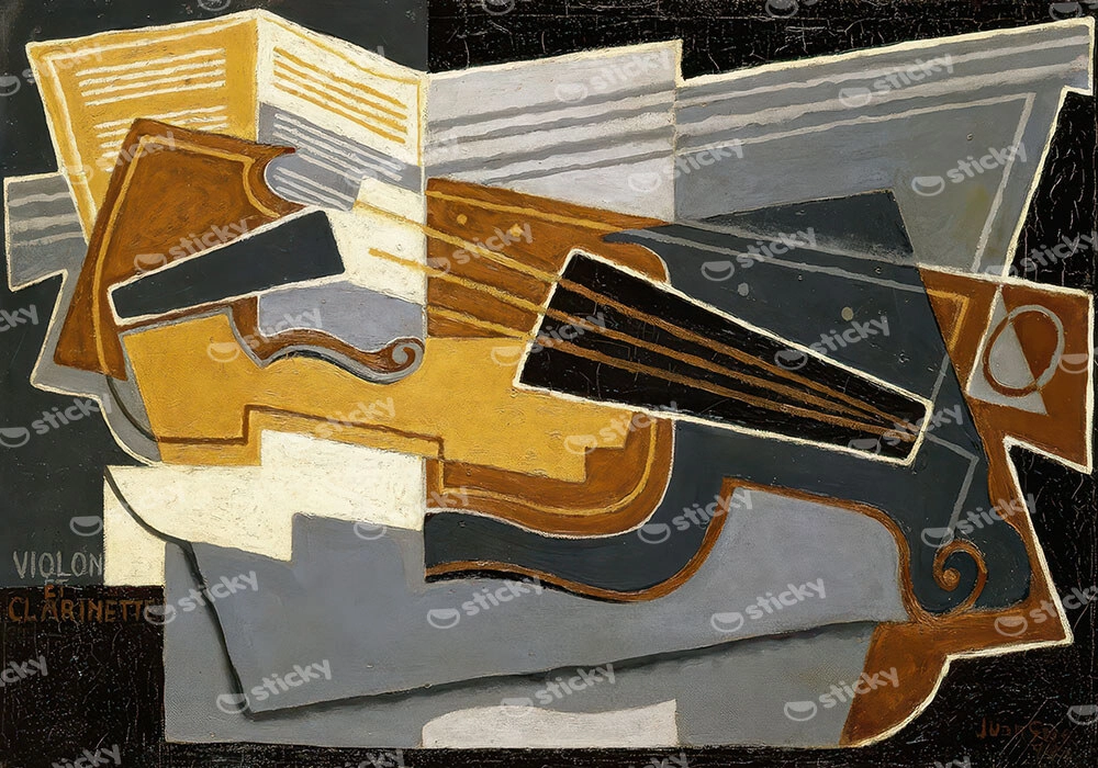 Πινακας σε καμβά JUAN GRIS - VIOLIN AND CLARINET