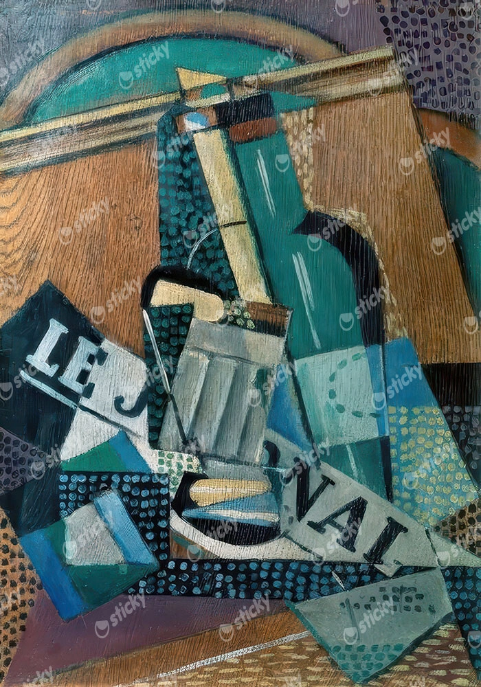 Πινακας σε καμβά JUAN GRIS - LE JOURNAL