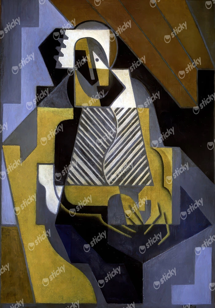 Πινακας σε καμβά JUAN GRIS - SEATED WOMAN