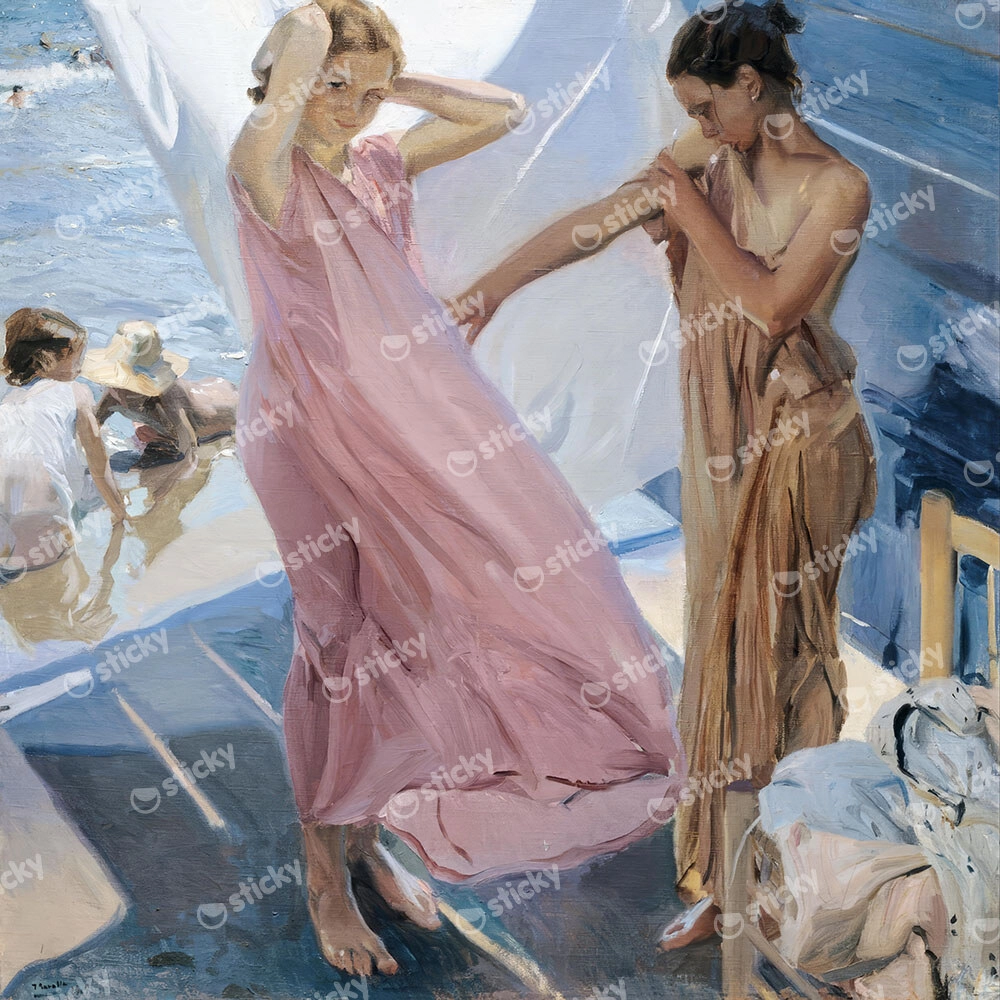 Πίνακας σε καμβά JOAQUIN SOROLLA - AFTER BATHING