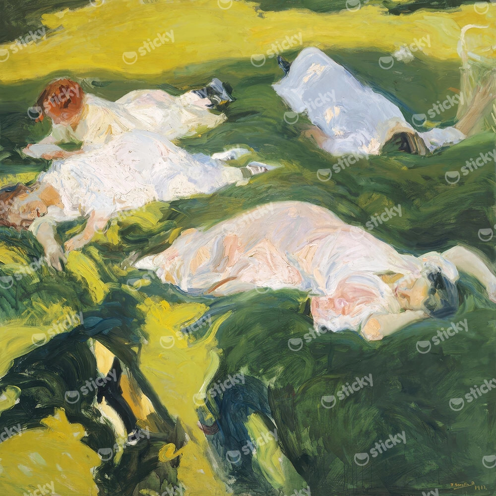 Πίνακας σε καμβά JOAQUIN SOROLLA - THE SIESTA