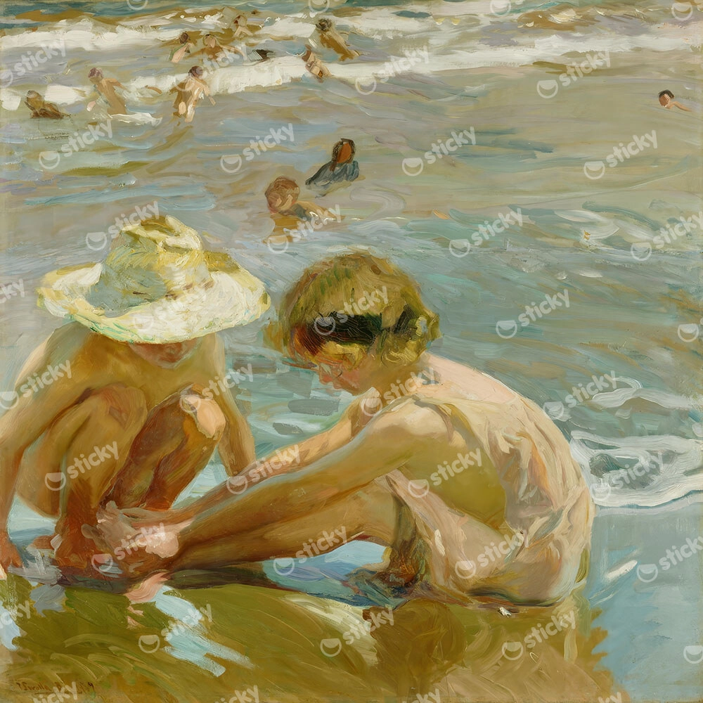 Πίνακας σε καμβά JOAQUIN SOROLLA - THE WOUNDED FOOT