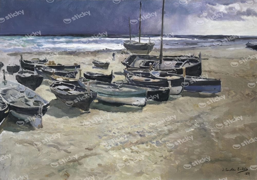 Πινακας σε καμβά JOAQUIN SOROLLA - DIA DE TEMPESTAD VALENCIA