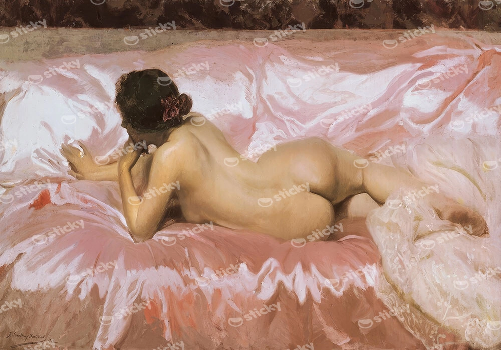 Πινακας σε καμβά JOAQUIN SOROLLA - NAKED WOMAN