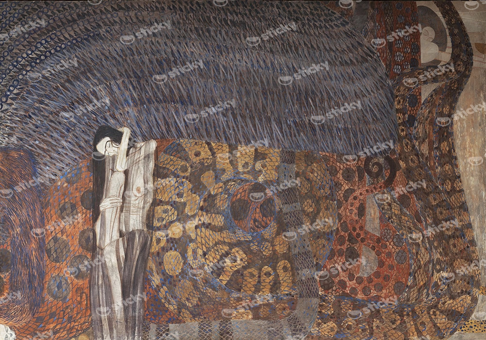 Πινακας σε καμβά KLIMT - BEETHOVEN FRIEZE