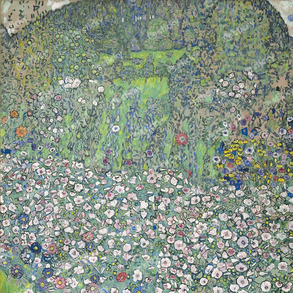 Πίνακας σε καμβά KLIMT - GARDEN LANDSCAPE WITH MOUNTAIN TOP