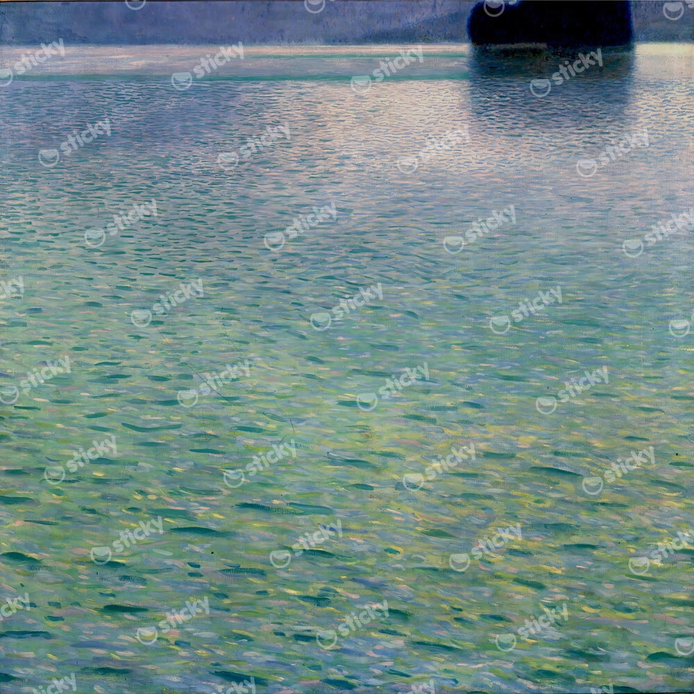 Πίνακας σε καμβά KLIMT - ISLAND IN THE ATTERSEE