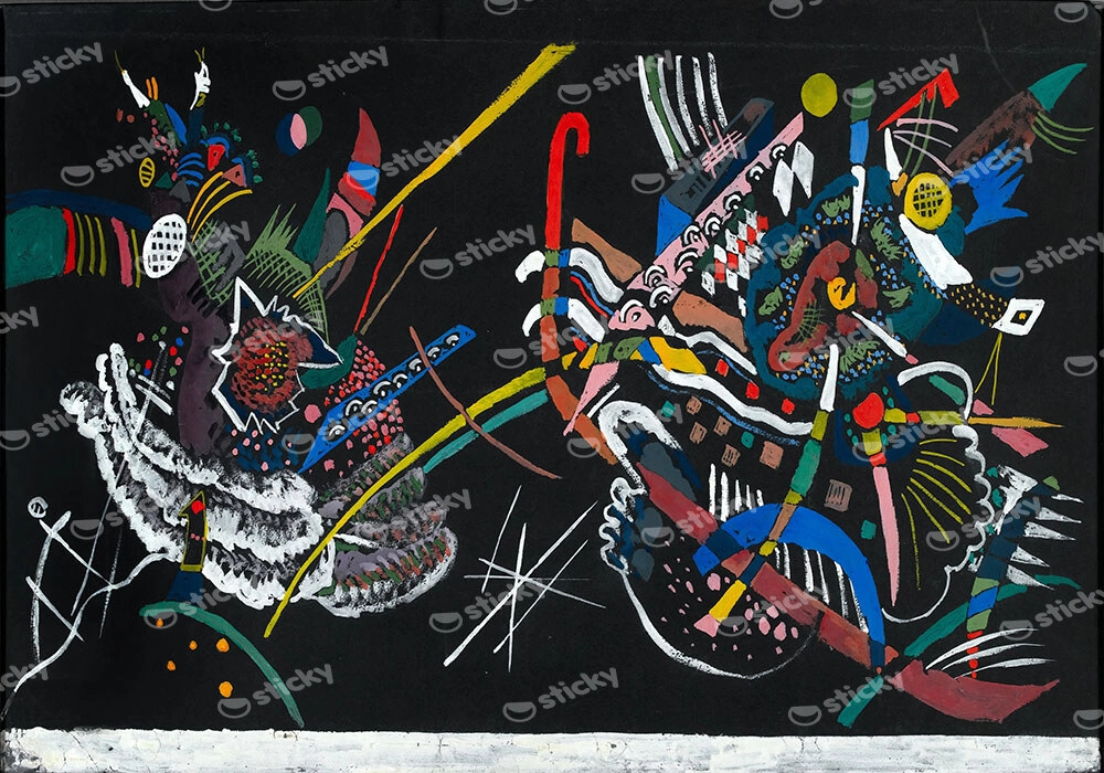Πινακας σε καμβά KANDINSKY - DRAFT FOR MURAL