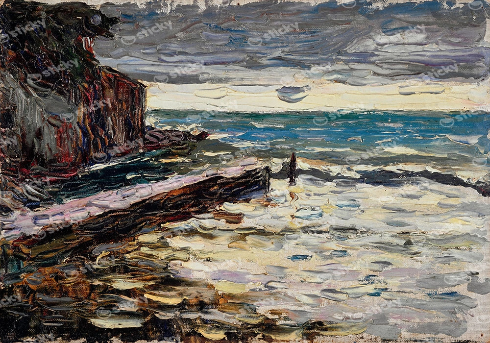 Πινακας σε καμβά KANDINSKY - STORMY SEA