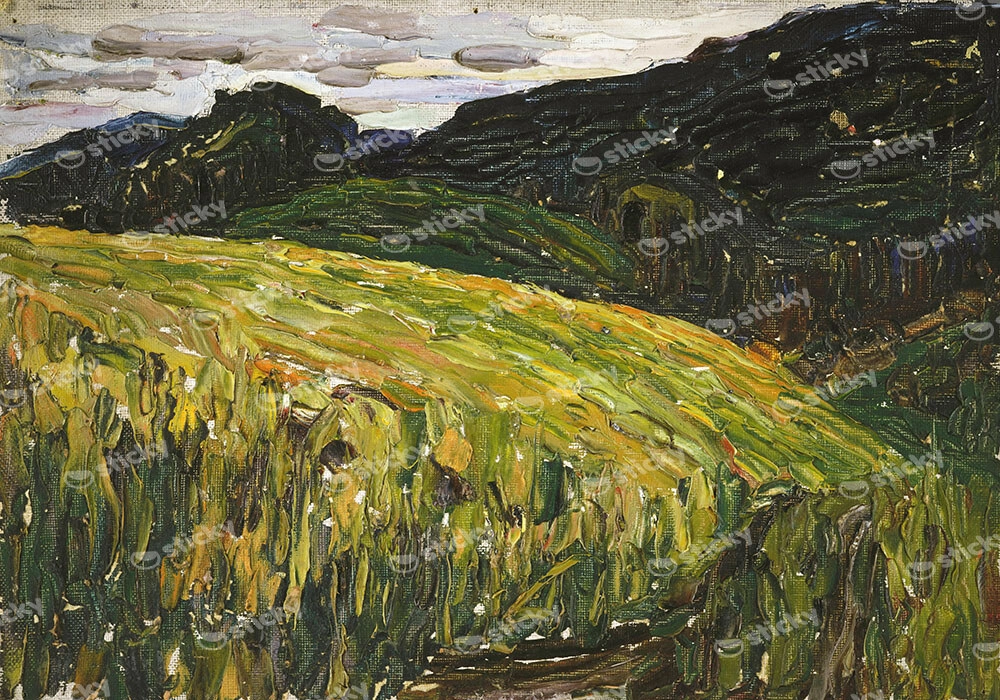 Πινακας σε καμβά KANDINSKY - KOCHEL GEBIRGSWIESE
