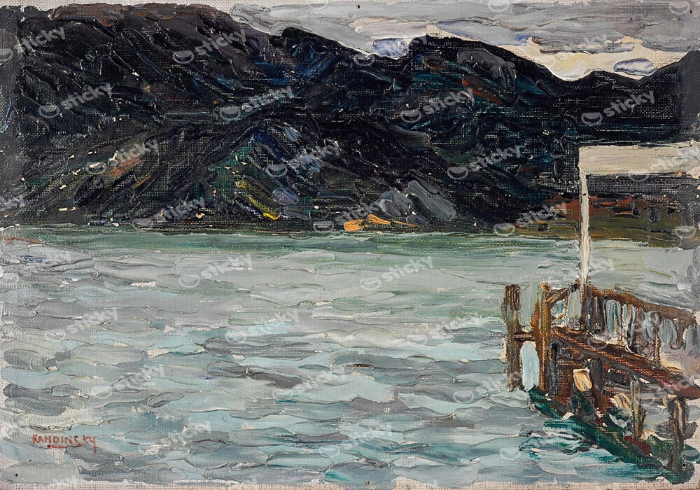 Πινακας σε καμβά KANDINSKY - KOCHEL LAKE AND PER I