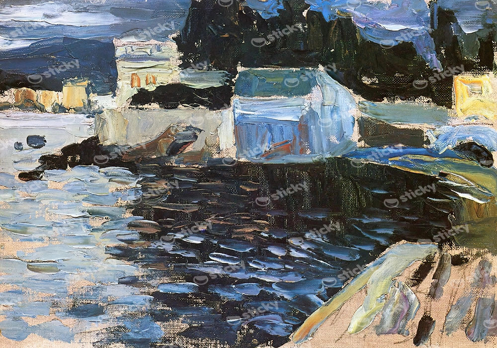 Πινακας σε καμβά KANDINSKY - SESTRI EVENING