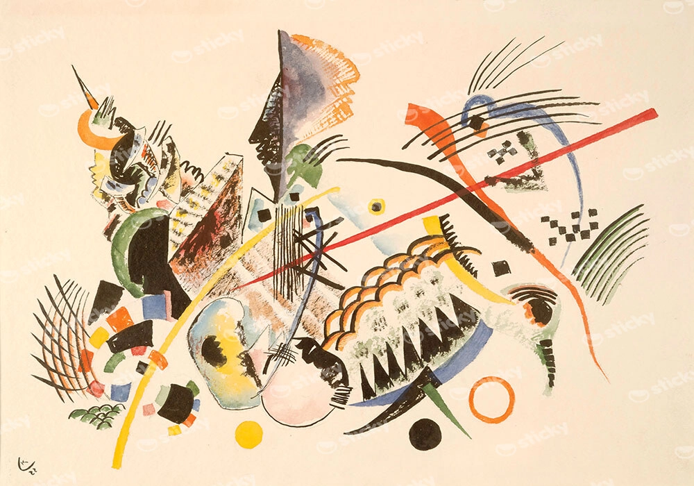 Πινακας σε καμβά KANDINSKY - UNTITLED 1922