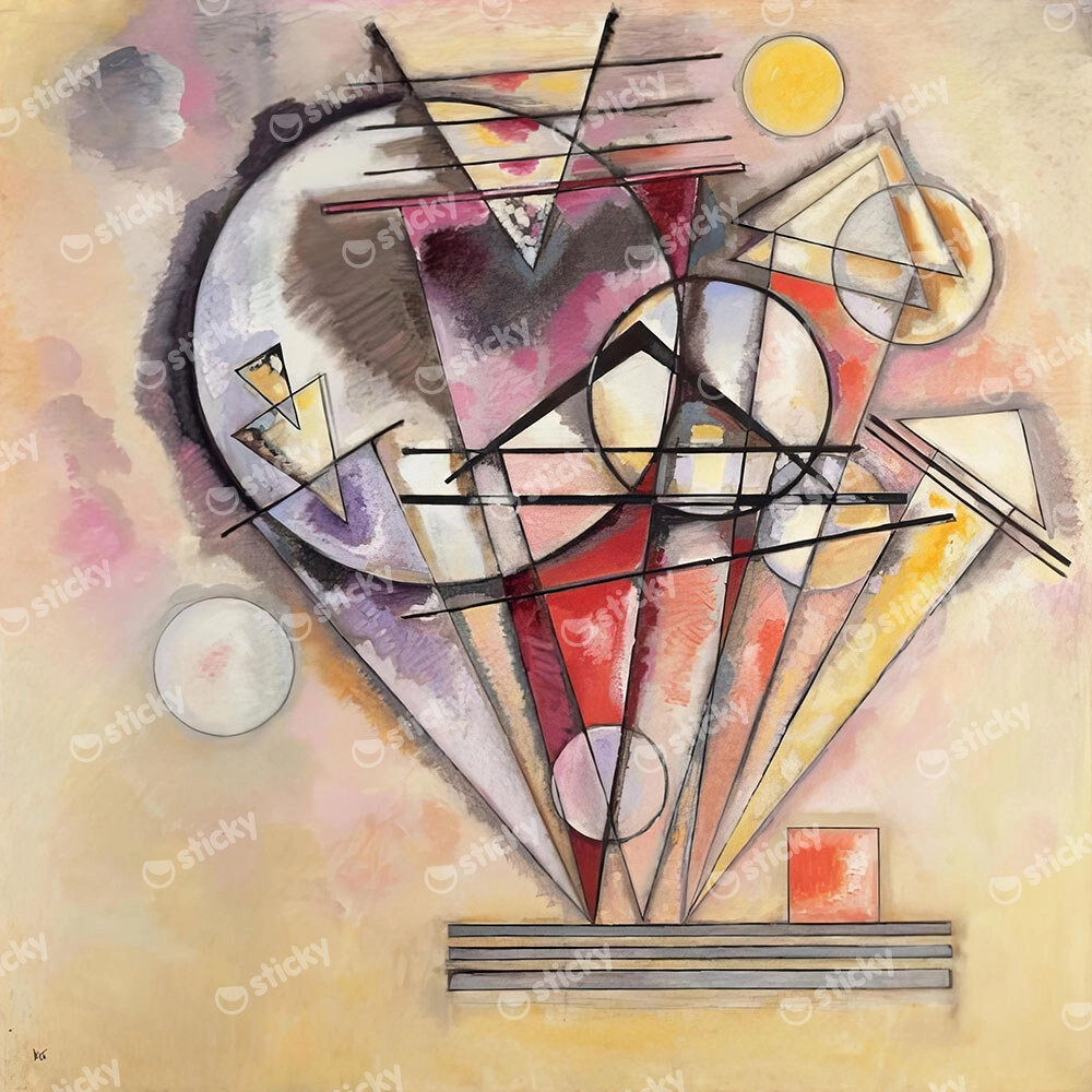 Πίνακας σε καμβά KANDINSKY - ON THE POINTS