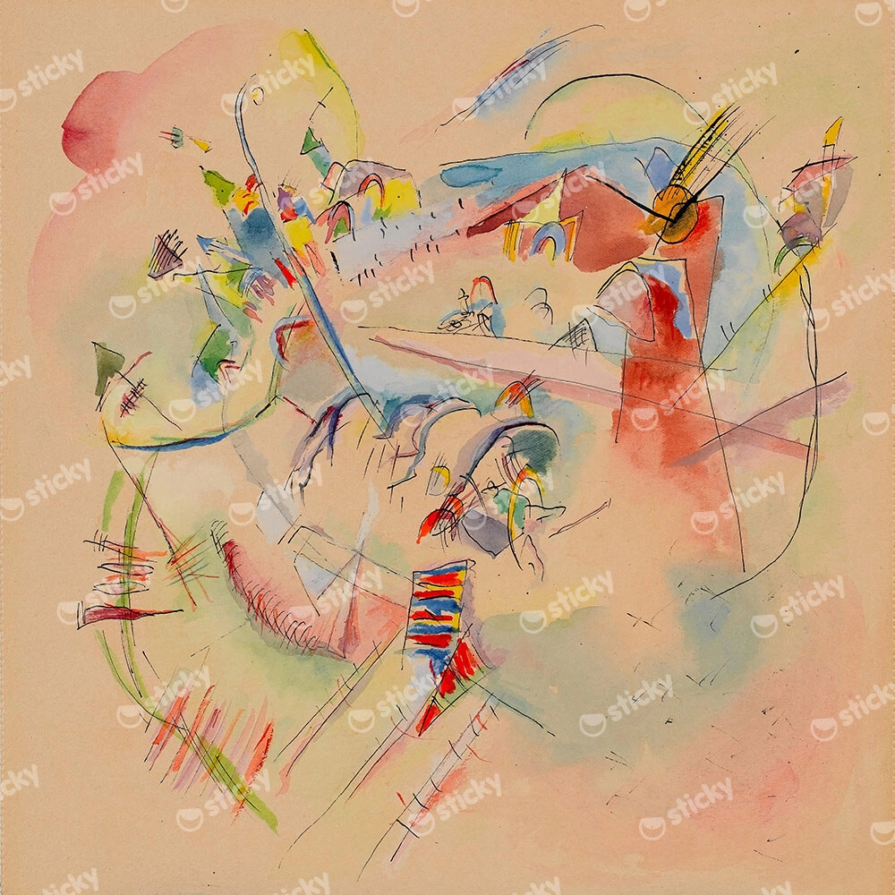 Πίνακας σε καμβά KANDINSKY - UNTITLED ABSTRACT
