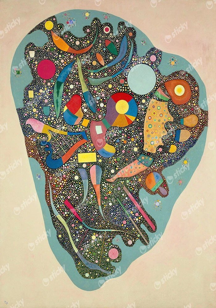 Πινακας σε καμβά KANDINSKY - COLOURFUL ENSEMBLE