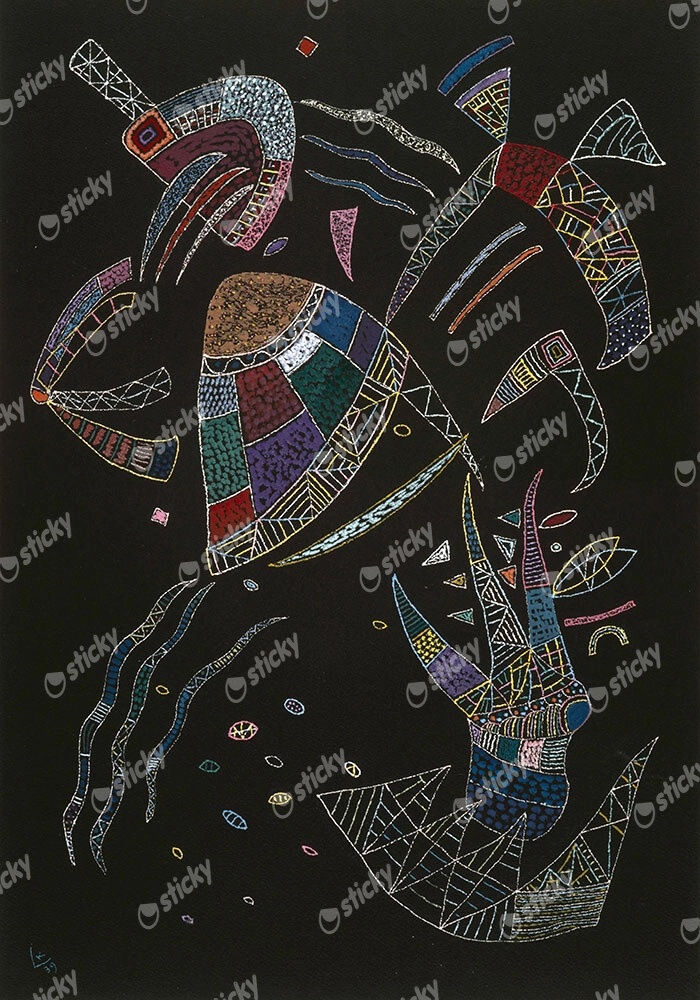 Πινακας σε καμβά KANDINSKY - POINTS