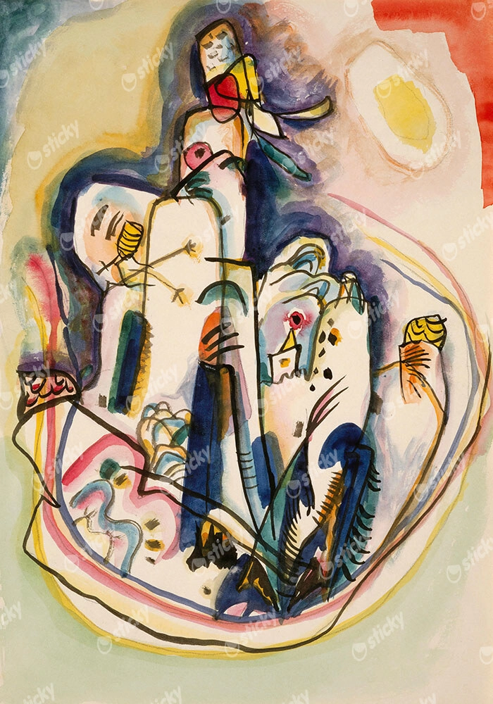 Πινακας σε καμβά KANDINSKY - UNTITLED 1919