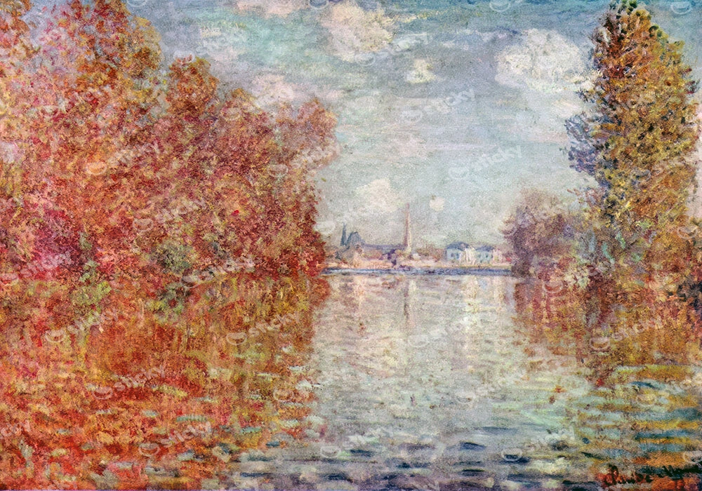 Πινακας σε καμβά MONET - AUTUMN EFFECT AT ARGENTEUIL