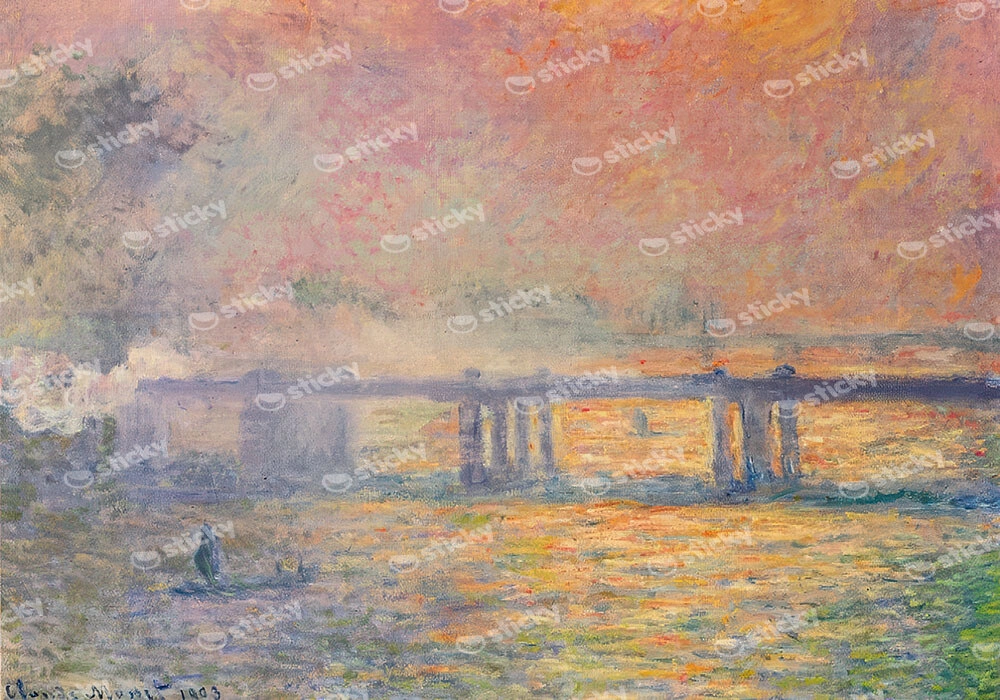 Πινακας σε καμβά MONET - CHARING CROSS BRIDGE