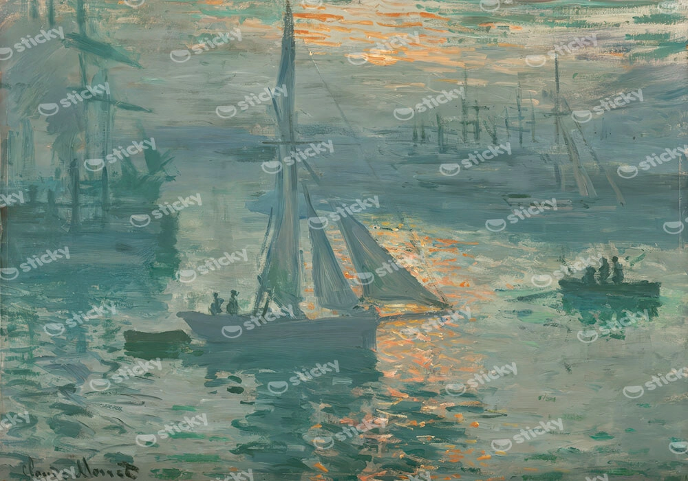 Πινακας σε καμβά MONET - IMPRESSION SUNRISE