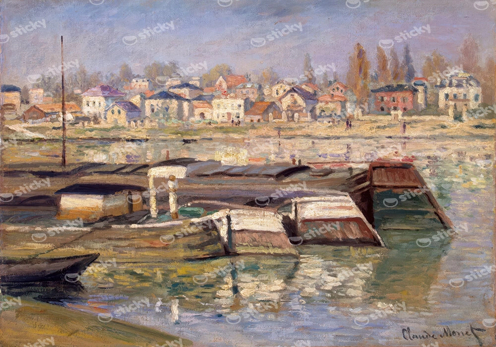 Πινακας σε καμβά MONET - THE SEINE AT ASNIERES