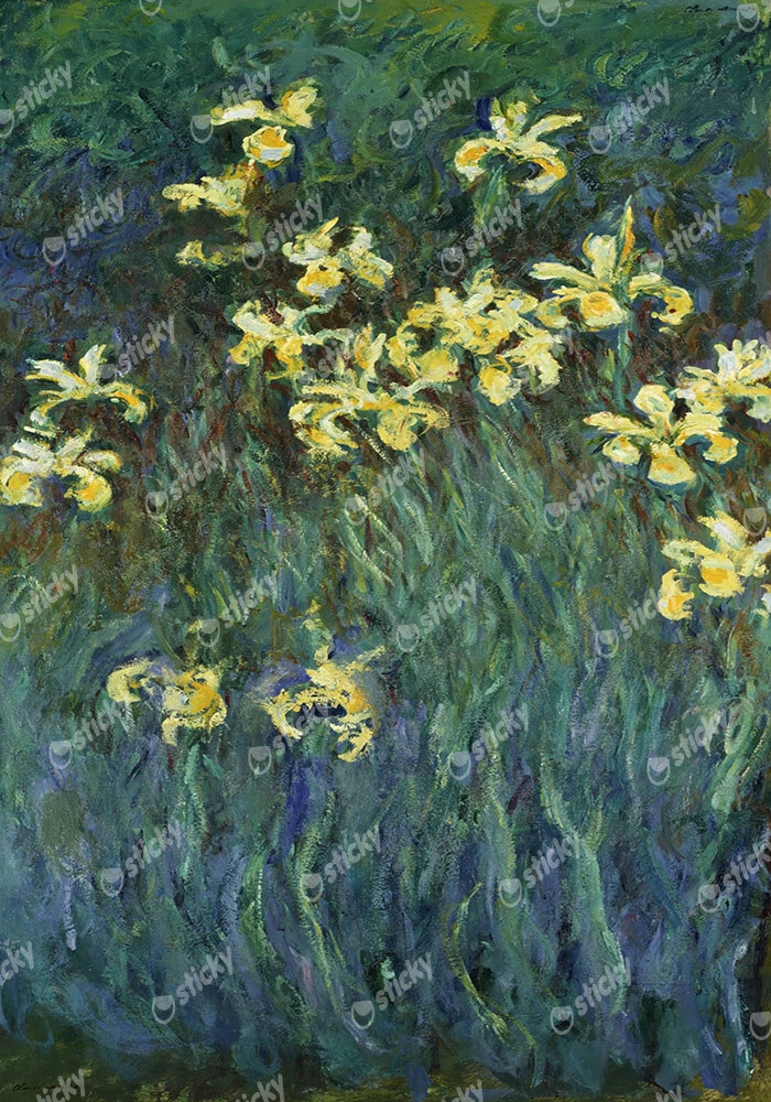 Πινακας σε καμβά MONET - YELLOW IRISES